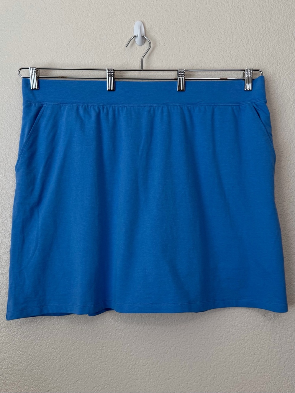 Denim & Co. Blue Elasticized Waist Pull-On Skort, Size 2X